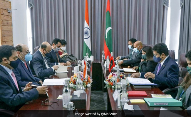 Foreign Secretary Harsh Shringla Discusses Bilateral Ties With Maldives