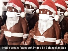 Christmas In Covid: Chocolate Santa With Marzipan Mask Is The Latest Festive Sensation Christmas In Covid: Chocolate Santa With Marzipan Mask Is The Latest Festive Sensation