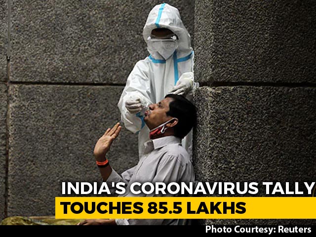 India Covid Tally At 85.5 Lakh With 45,903 New Cases, 490 Deaths In A Day