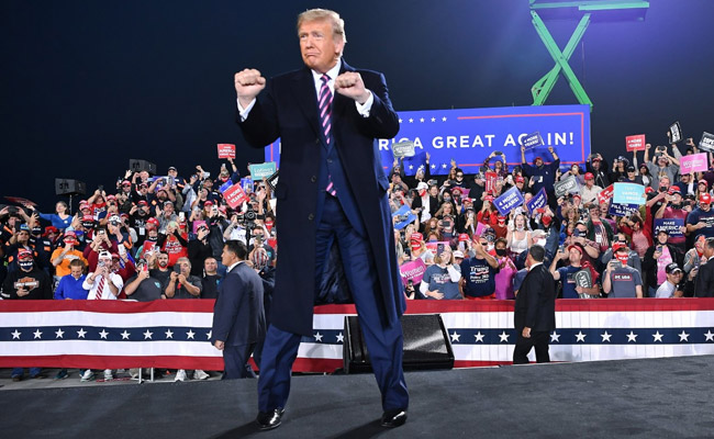 On US Election Day, Trump Says He Feels "Very Good" About Chances For Victory