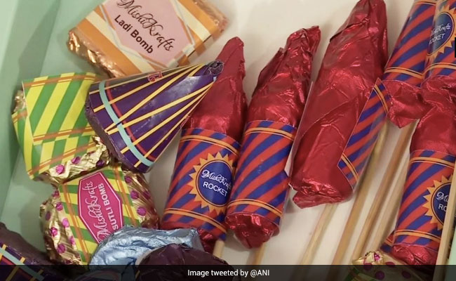 "Don't Burst, Eat Them": Bengaluru Shop Sells Cracker-Shaped Chocolates