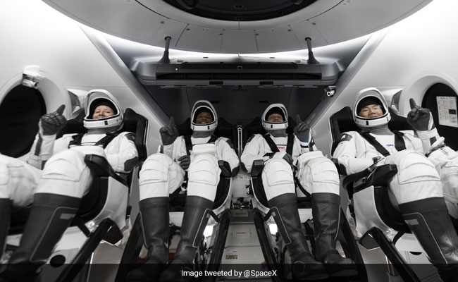 "One Heck Of A Ride": SpaceX Launches 4 Astronauts Into Space