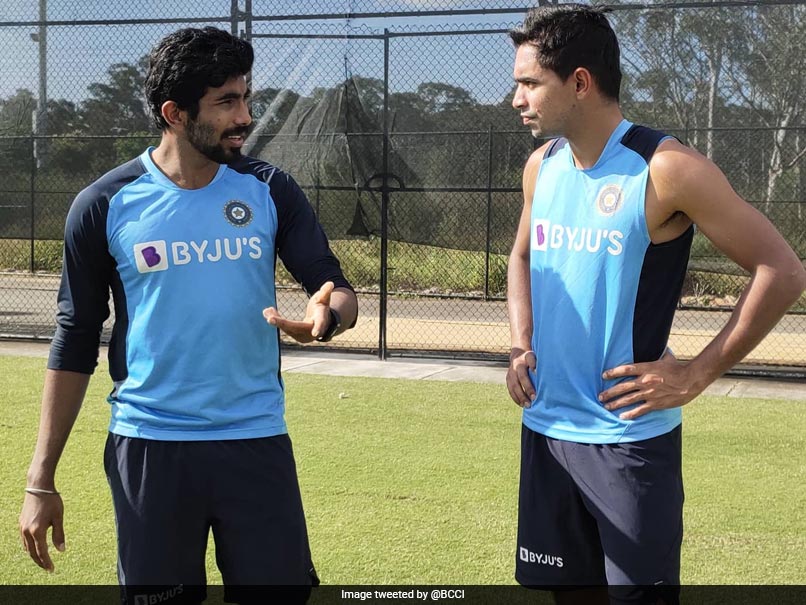 Australia Vs India: Jasprit Bumrah Guides Young Pacer Kartik Tyagi In Sydney. See Pictures