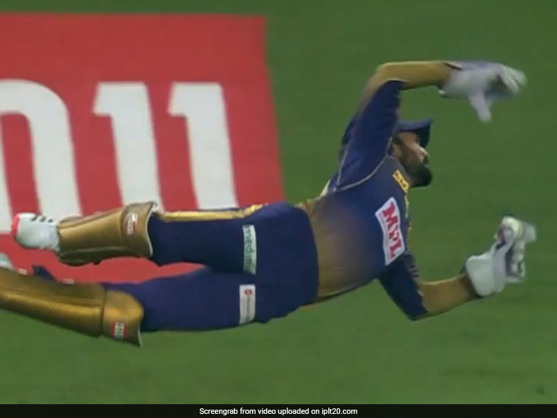 IPL 2020, KKR vs RR: Dinesh Karthik Flies Like A Bird To Pull Off One-Handed Stunner To Get Rid Of Ben Stokes. Watch