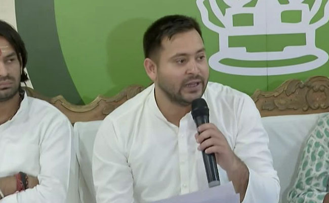 Tejashwi Yadav's Party To Boycott Bihar Oath: "Mandate Against NDA"