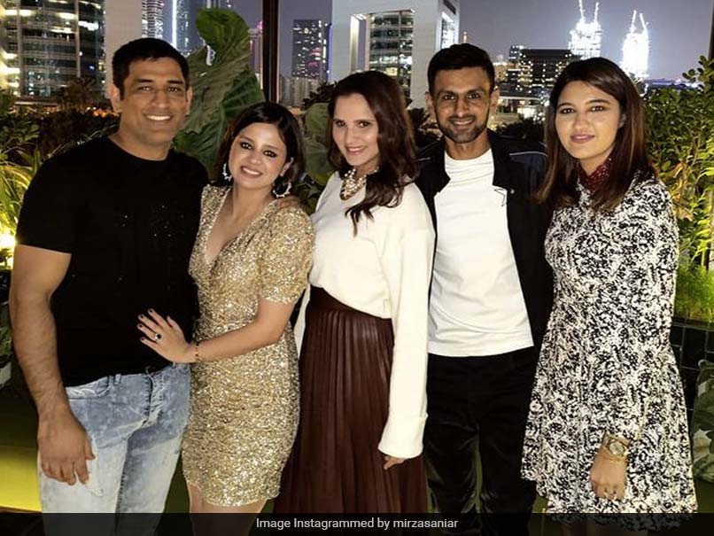 Sania Mirza, Shoaib Malik Join MS Dhoni In Dubai For Sakshis Birthday Celebration