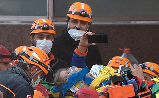 "Miracle In 91st Hour" As 3-Year-Old Girl Pulled From Turkey Quake Rubble