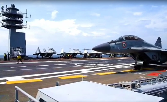 Navy MiG-29K Wreckage Indicates Missing Pilot Did Eject, Search Continues
