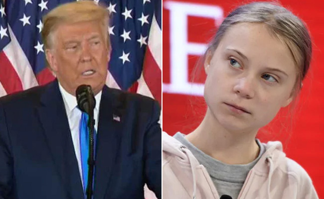 'चिल, डोनाल्ड, चिल', ग्रेटा थनबर्ग ने डोनाल्ड ट्रंप की भाषा और स्टाइल में उन्हीं का उड़ाया मजाक