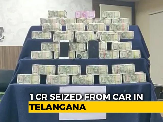 Rs. 1 Crore Seized From Car In Telangana Town Headed For By-Election