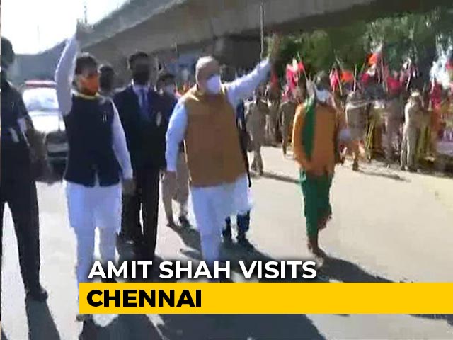 Amit Shah In Chennai Amid BJP's Strained Ties With Tamil Nadu Ally