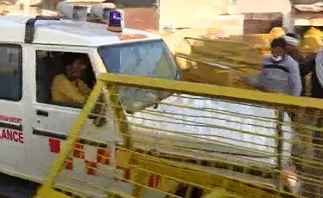 Watch: Farmers Stopped At Delhi Border Pull Barriers Aside For Ambulance