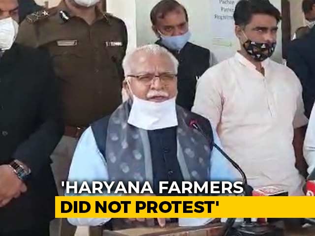 "Not Our Farmers, Punjab Responsible For Protest": Haryana Chief Minister