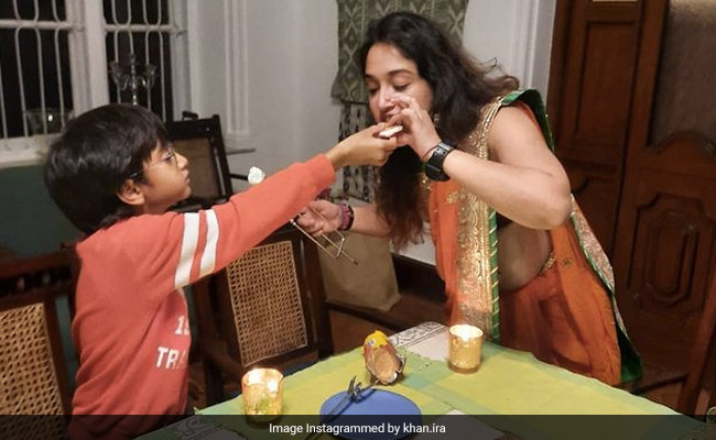Aamir Khan's Daughter Ira Shares Pics From Diwali Celebrations With Brother Azad
