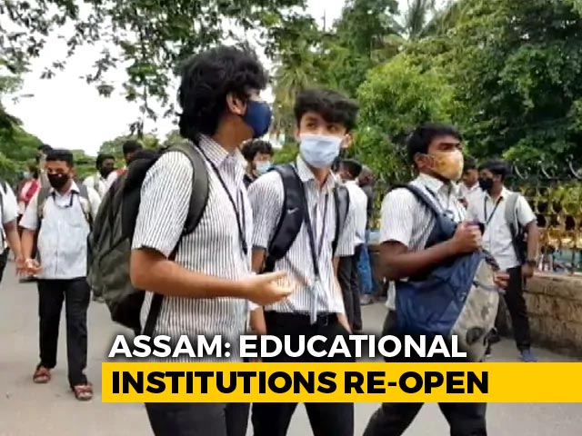 Schools In Assam Reopen After Seven Months For Class 6 And Above