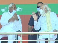 Nitish Kumar By His Side, PM Points To Huge Crowd At Rallies Amid Covid