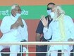 Nitish Kumar By His Side, PM Points To Huge Crowd At Rallies Amid Covid Nitish Kumar By His Side, PM Points To Huge Crowd At Rallies Amid Covid