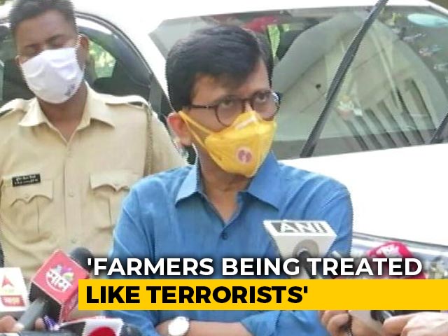 "Being Treated Like Terrorists": Sena's Sanjay Raut On Farmers' Protest