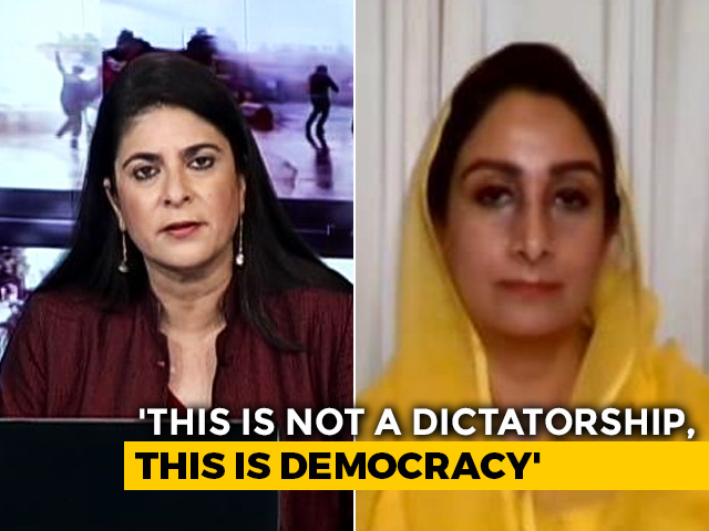 Government Treating Farmers Like Enemies Of The State: Harsimrat Badal