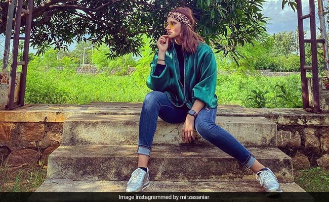 Sania Mirza Throws Back To Stylish Days In Leopard Prints And Layered Looks