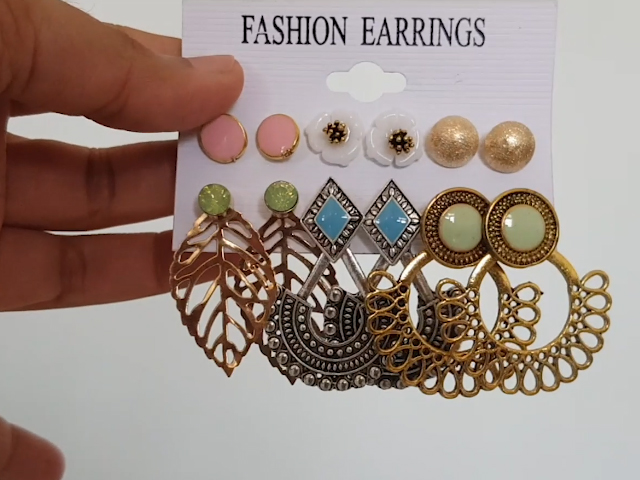 Fashion Review: Shining Diva Earring Combo Set