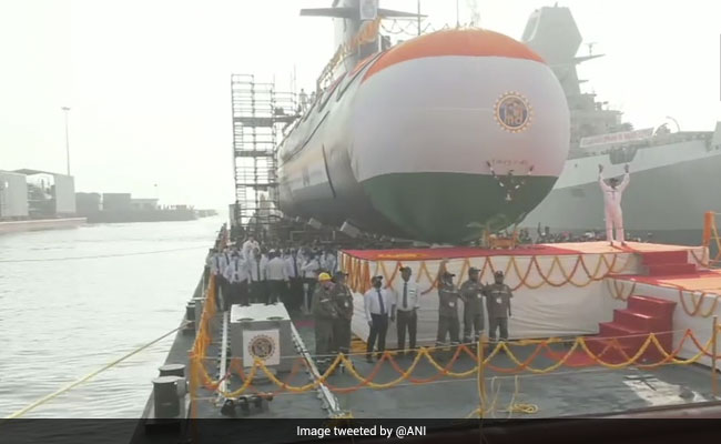 Indian Navy's 5th Scorpene Submarine INS Vagir Launched, Has "Stealth Features"