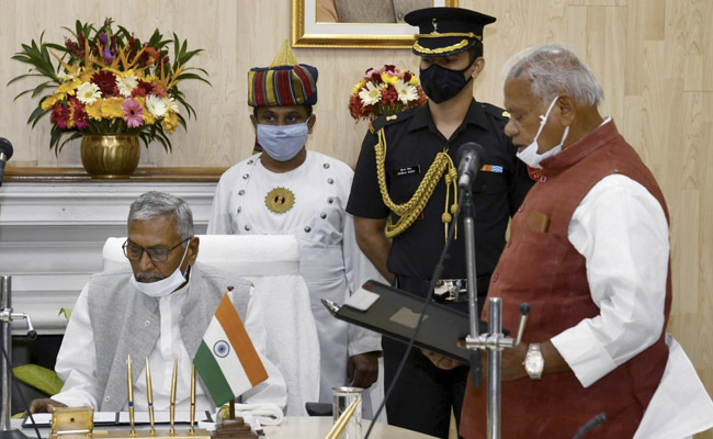 Former Chief Minister Jitan Ram Manjhi Sworn In As Pro-Tem Speaker Of Bihar Assembly