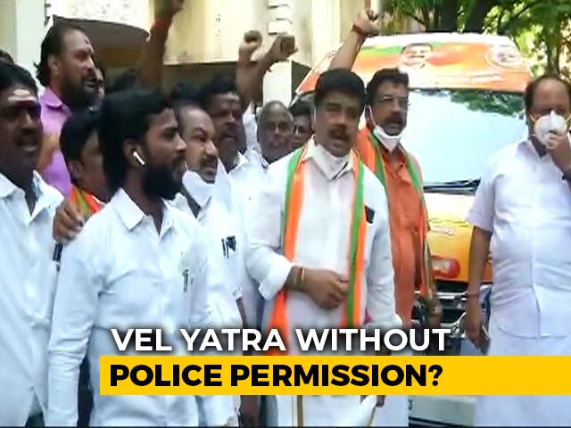 BJP Dares Tamil Nadu Government, To Hold Vel Yatra Without Permission