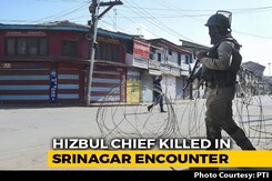 "Major Success": Cops After Hizbul Mujahideen Chief Shot Dead In Srinagar "Major Success": Cops After Hizbul Mujahideen Chief Shot Dead In Srinagar