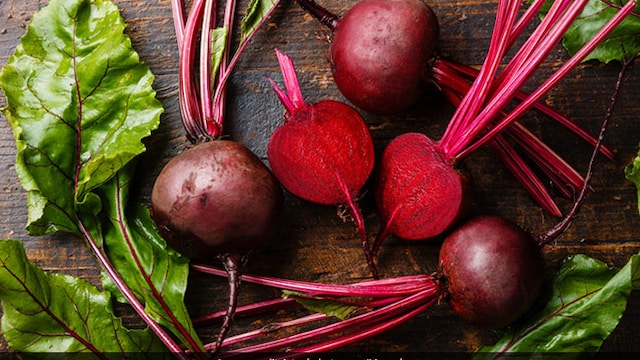 Beetroot contains potassium which can help regulate blood pressure