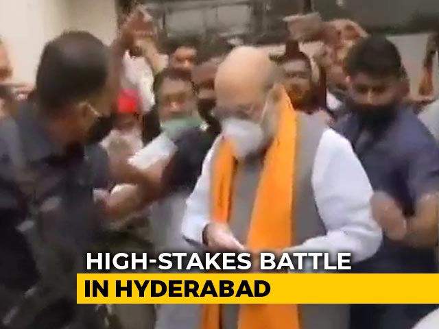 Amit Shah's Visit For High-Stakes Hyderabad Polls To Start From A Temple