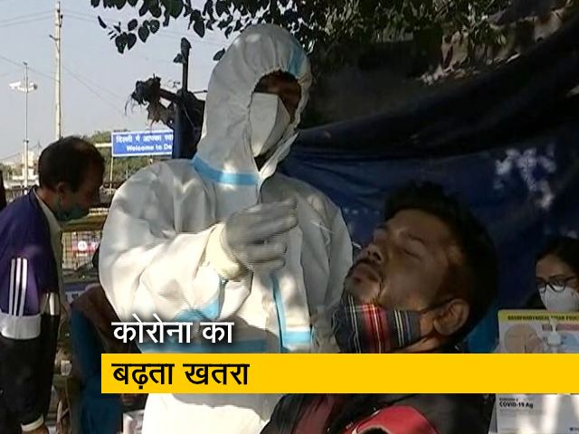 दिल्ली वालों की गुरुग्राम सीमा पर हो रही कोरोना जांच