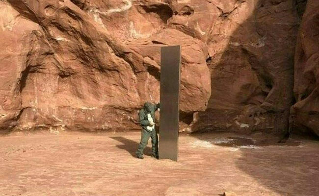 Mysterious Monolith Found In US Desert Draws Theories About Aliens, UFOs