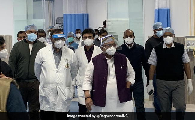 Rajasthan Health Minister Visits Covid Ward Of Hospital Where He Is Admitted