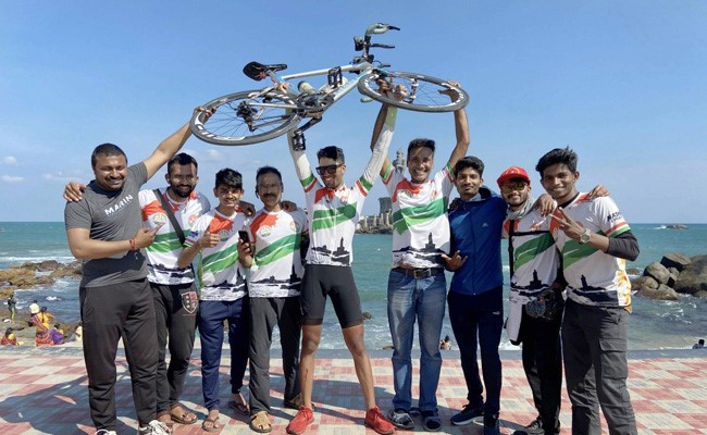 Nashik Boy Cycles From Kashmir To Kanyakumari In 8 Days, Sets Record