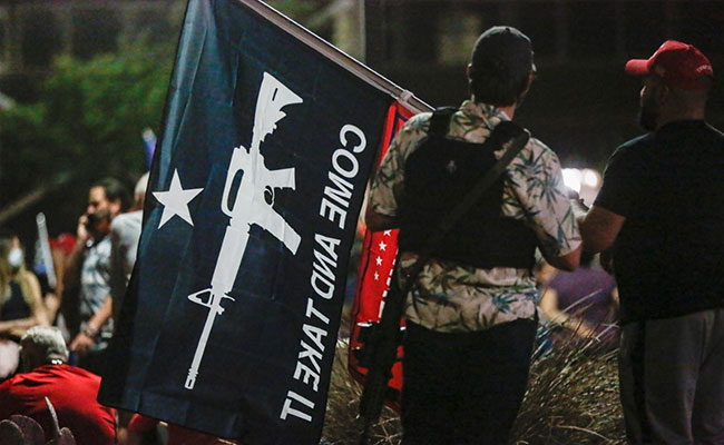 Trump And Biden Supporters Duel Outside Vote-Counting Centres