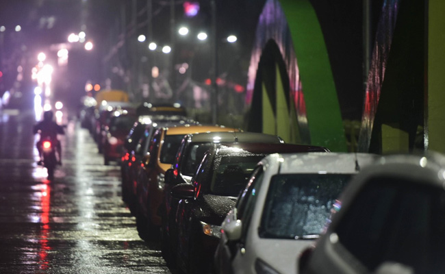 Cars Parked On Chennai Flyover Ahead Of Cyclone To Avoid 2015 Repeat