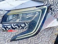 Next-Gen Mahindra XUV500's New Signature LED DRLs Revealed In Latest Spy Shots