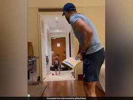"Nice Try Daddy": Irfan Pathan Introduces Fans To His New Quarantine Cricket Coach In Cute Video. Watch "Nice Try Daddy": Irfan Pathan Introduces Fans To His New Quarantine Cricket Coach In Cute Video. Watch