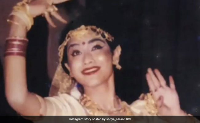 A Rare Pic Of Actress Shriya Saran Dancing At Her School's Annual Day