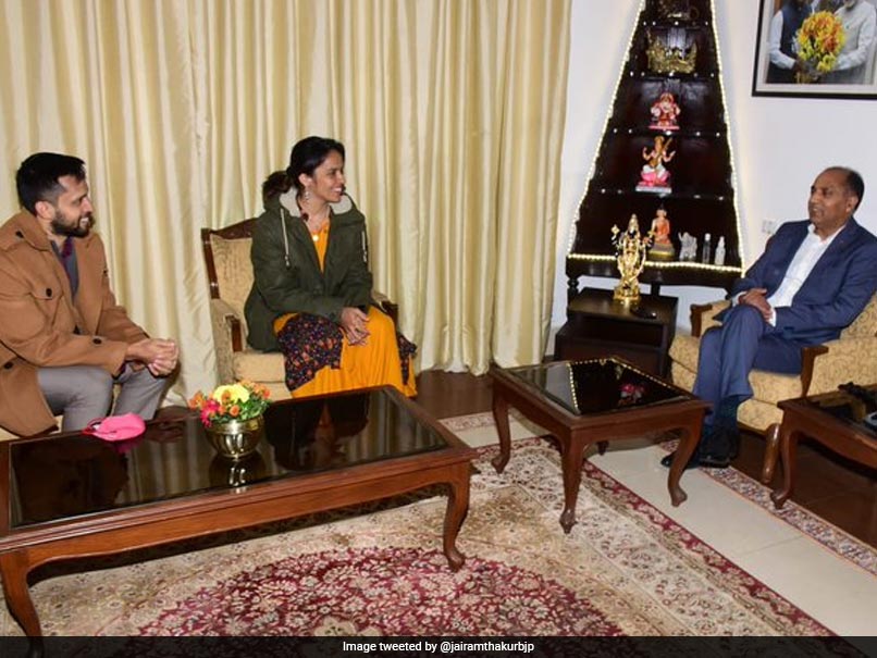 Saina Nehwal, Parupalli Kashyap Meet Himachal Pradesh CM Jai Ram Thakur
