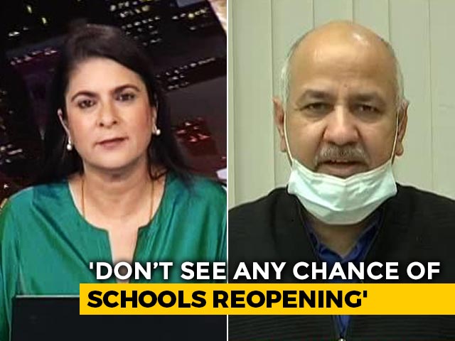 "No Chance Of Delhi Schools Resuming Soon": Deputy Chief Minister To NDTV