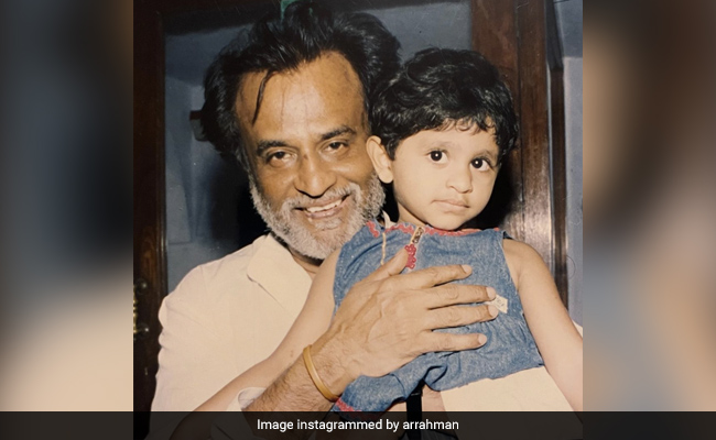 This Pic Of Rajinikanth With A "Little Princess" Has An A R Rahman Connection