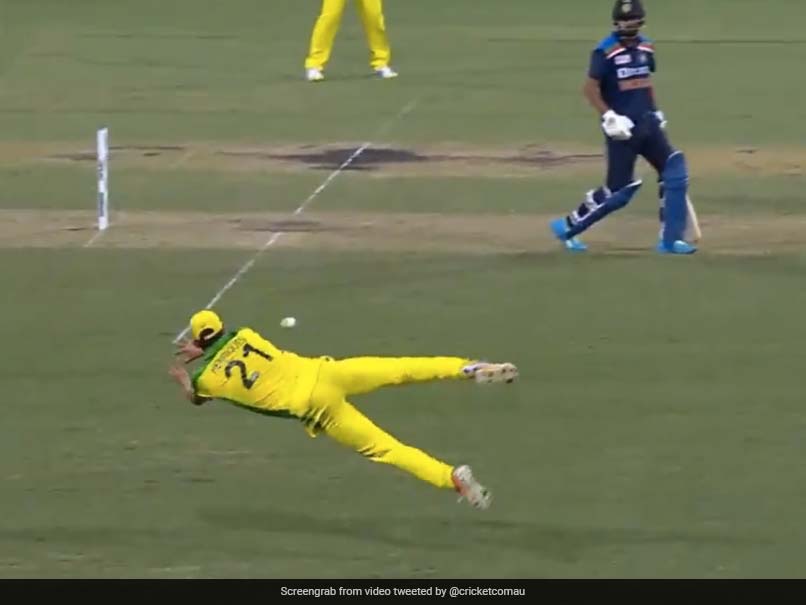 India vs Australia: Moises Henriques Takes Jaw-Dropping Catch To Dismiss Virat Kohli During 2nd ODI. Watch