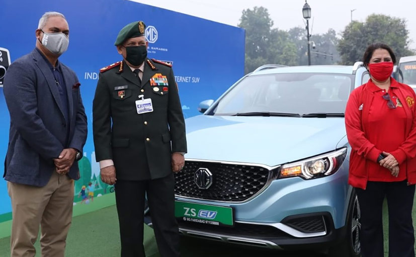 MG ZS EV Participates In India's First Highway EV Trial Run