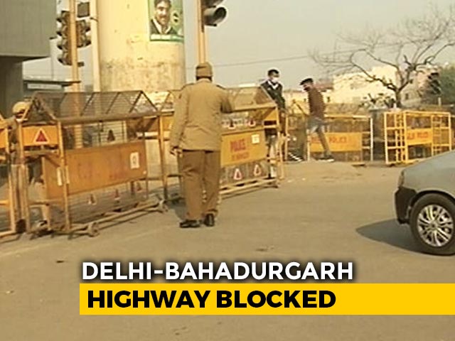Amid Farmers' Protests, Delhi-Haryana Border Blocked For 4th Straight Day