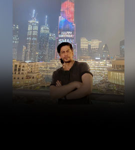 Loving It: Shah Rukh As Burj Khalifa Lights Up With Birthday Wish For Him