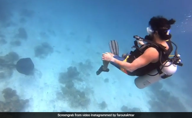 Into The Blue: Farhan Akhtar's Scuba Diving Video From Maldives