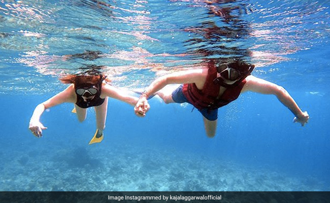 Kajal Aggarwal And Gautam Kitchlu, Honeymooning In Maldives, Share Surreal Underwater Pics