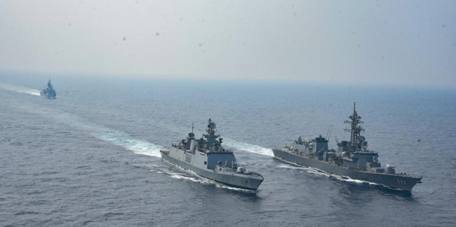 India, US, Japan And Australia Start Naval War Games In Bay Of Bengal